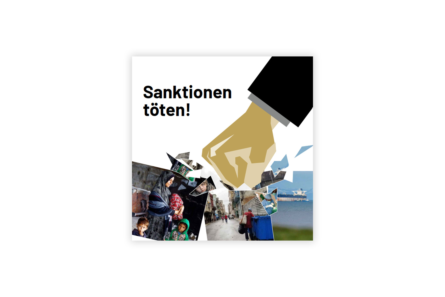 Broschüre «Sanktionen töten!»