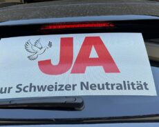 Auto Heckscheibenaufkleber «Neutralität-JA»